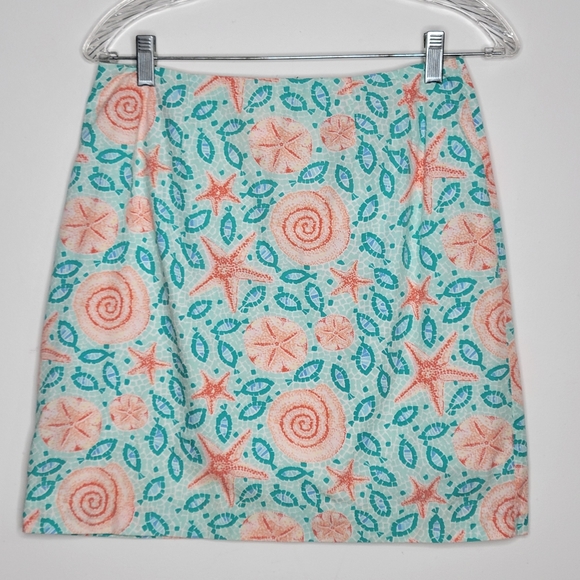 Lilly Pulitzer Dresses & Skirts - LILLY PULITZER Vintage White Label Seashell Skirt Size 4